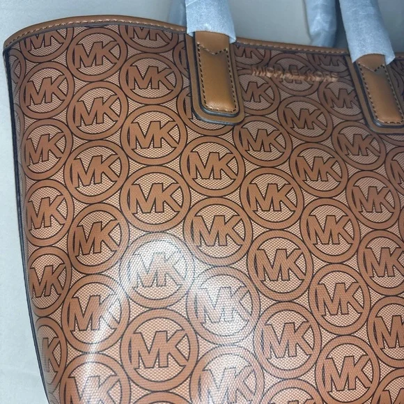 Michael Kors Tan and Brown Jodie Tote - Picture 10 of 12